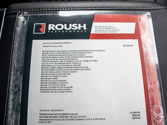 2026 Ford F-250 SD Lariat ROUSH OFF-ROAD PERFORMANCE PKG