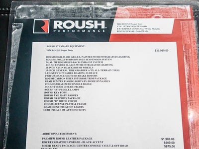 2026 Ford F-250 SD Lariat ROUSH OFF-ROAD PERFORMANCE PKG