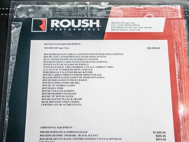 2026 Ford F-250 SD Lariat ROUSH OFF-ROAD PERFORMANCE PKG