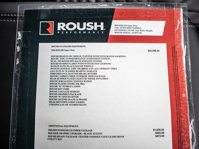2026 Ford F-250 SD Lariat ROUSH OFF-ROAD PERFORMANCE PKG