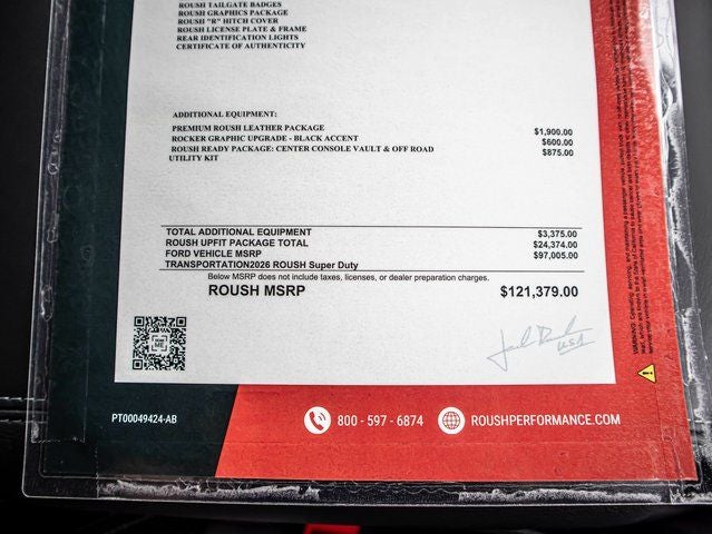 2026 Ford F-250 SD Lariat ROUSH OFF-ROAD PERFORMANCE PKG