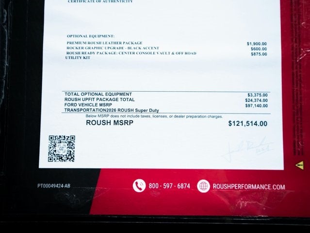 2026 Ford F-350 SD Lariat ROUSH OFF-ROAD PERFFORMANCE PKG