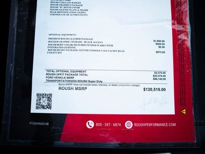 2026 Ford F-350 SD Lariat ROUSH OFF-ROAD PERFFORMANCE PKG