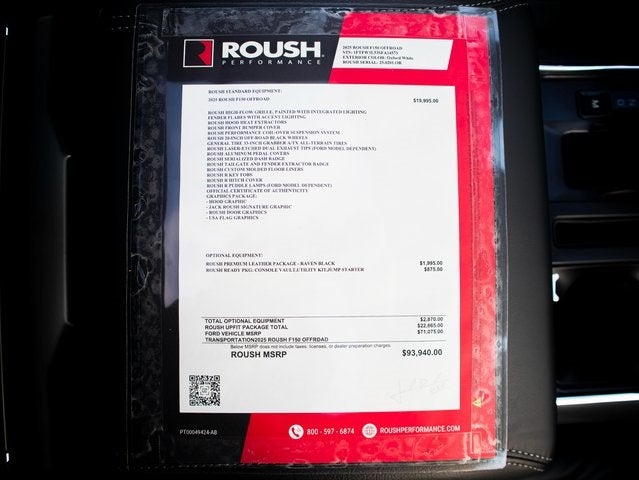 2025 Ford F-150 XLT ROUSH OFF-ROAD PERFORMANCE PKG