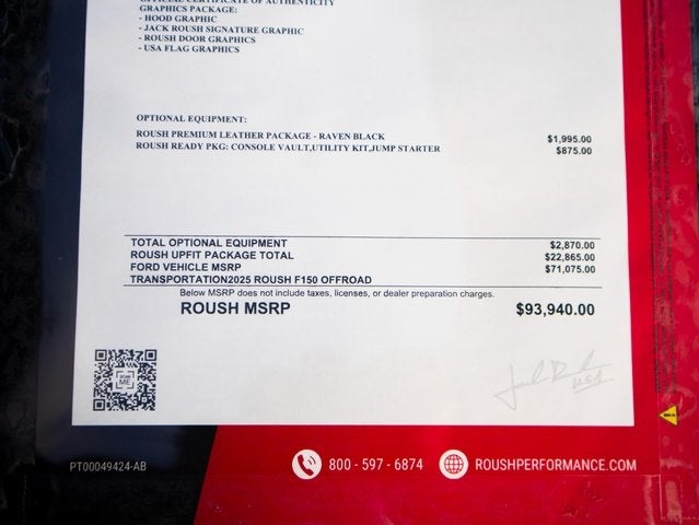 2025 Ford F-150 XLT ROUSH OFF-ROAD PERFORMANCE PKG