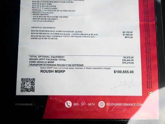 2024 Ford F-150 XLT ROUSH OFF-ROAD PERFORMANCE PKG