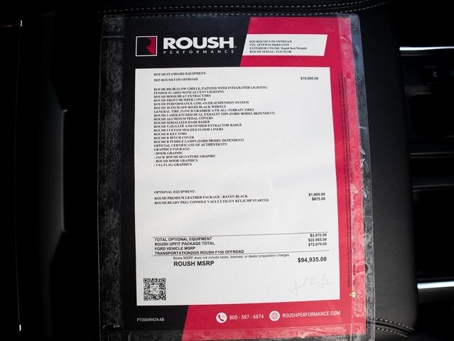 2025 Ford F-150 XLT ROUSH OFF-ROAD PERFORMANCE PKG