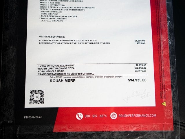 2025 Ford F-150 XLT ROUSH OFF-ROAD PERFORMANCE PKG