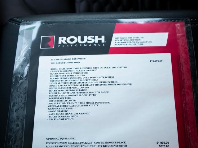 2025 Ford F-150 Lariat ROUSH OFF-ROAD PERFORMANCE PKG