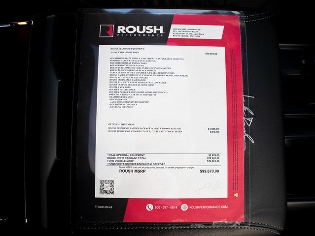 2025 Ford F-150 Lariat ROUSH OFF-ROAD PERFORMANCE PKG