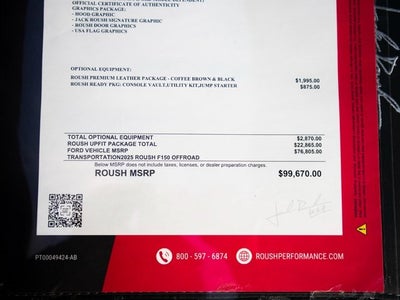 2025 Ford F-150 Lariat ROUSH OFF-ROAD PERFORMANCE PKG