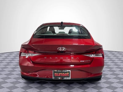 2023 Hyundai Elantra Hybrid Blue