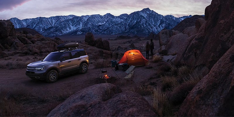 Ford Bronco Sport at a campsite