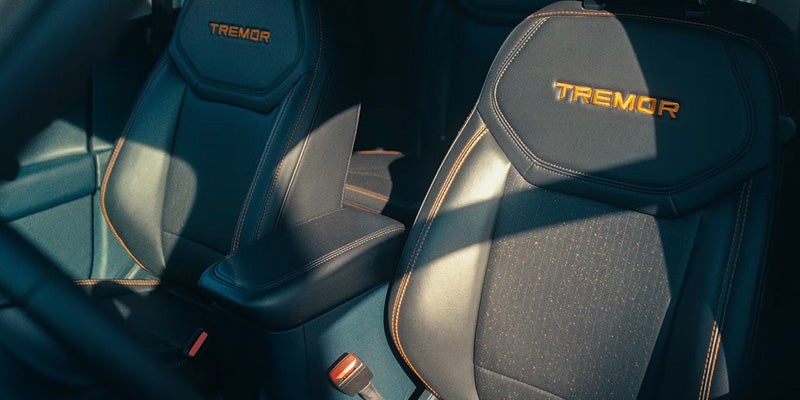 2026 Ford Maverick Tremor seat trim detail