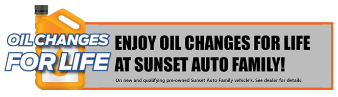 Sunset Ford of Sumner Oil Changes for Life benefit