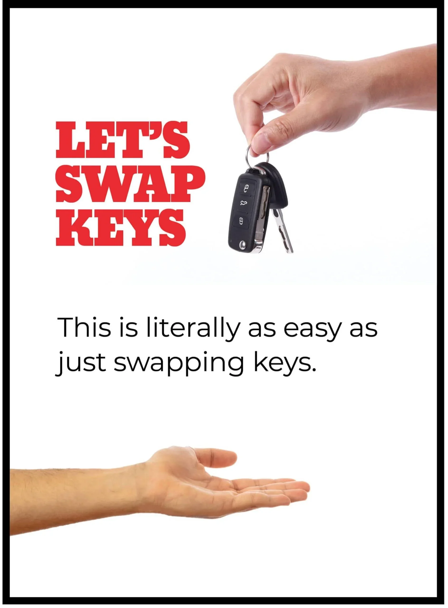 This is literally as easy as just swapping keys